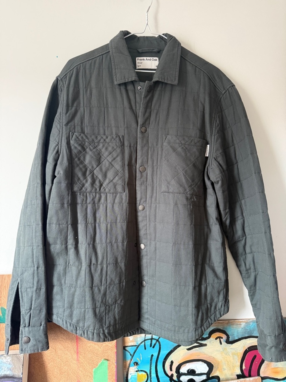 Quilted Grey Overshirt Jacket